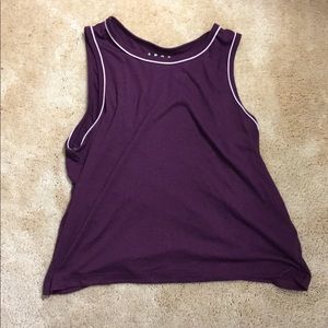 maroon Aero crop tank
